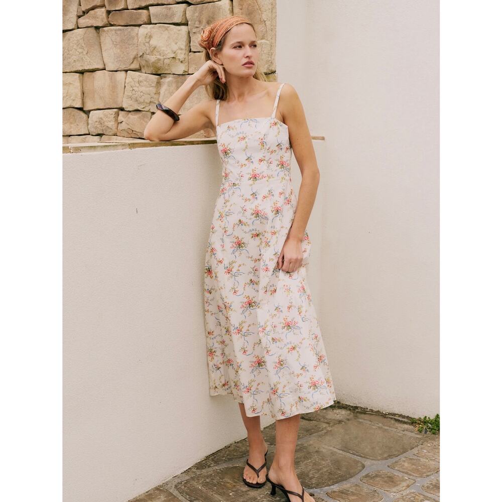New sorella Judy  Cotton Dress floral lace $222 sz 6 - Picture 2 of 7